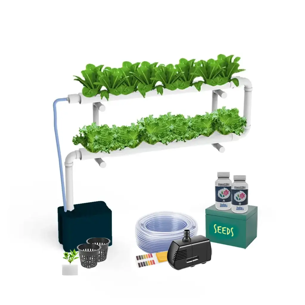 [KITWNUTRN5A] Hydroponic Kit N5A NFT System for 16 Plants, Complete Indoor Garden with Nutrients, Seeds & Accessories