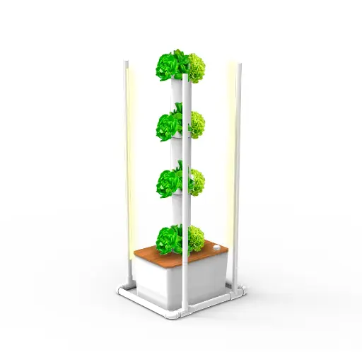 Hydroponic Kit N6W Tower System for 20 Plants, Complete Indoor Garden with Nutrients, Seeds & Accessories